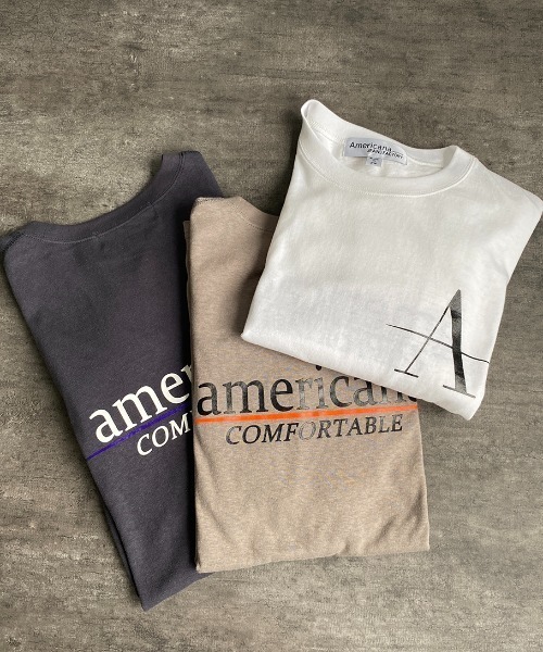 AMERICANA（アメリカーナ）の「[Americana×JEANS FACTORY/アメリカーナ×ジーンズファクトリー] 別注 バックプリントレイヤードロンT（Tシャツ/カットソー・レディース・ホワイト/スミクロ/モカ・ONE SIZE）」の14枚目の写真