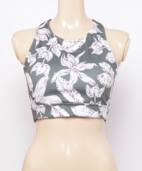 Ungrid（アングリッド）の「【ムラサキスポーツ別注】UNGRID/アングリッド 水陸両用  リーフ柄/くすみカラー/ フィットネスブラトップ/セットアップ対応  61311（水着・レディース・グリーン/ブルー/カーキ・M/L）」の17枚目の写真