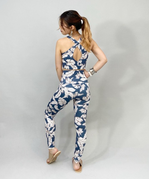 Ungrid（アングリッド）の「【ムラサキスポーツ別注】UNGRID/アングリッド 水陸両用  リーフ柄/くすみカラー/ フィットネスブラトップ/セットアップ対応  61311（水着・レディース・グリーン/ブルー/カーキ・M/L）」の15枚目の写真