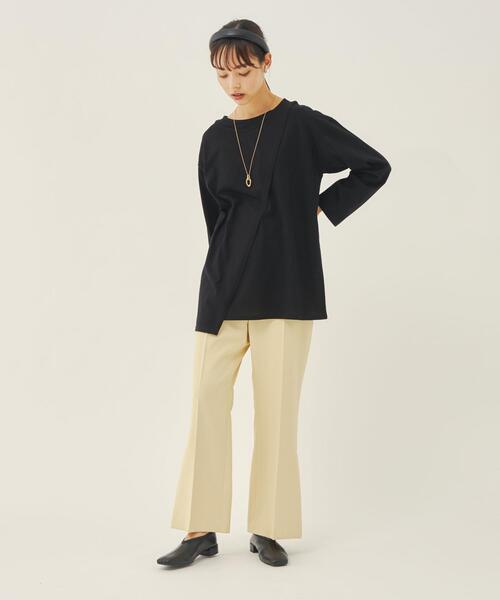 EMMEL REFINES(エメルリファインズ)の「<EMMEL REFINES(エメル リファインズ)>裾タックスラックスパンツ -ウォッシャブル-(その他パンツ・レディース・ブラック/オレンジ/クリーム/ワインレッド/ケリー・S/M)」の16枚目の写真