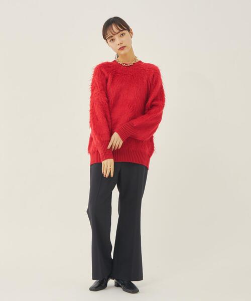 EMMEL REFINES(エメルリファインズ)の「<EMMEL REFINES(エメル リファインズ)>裾タックスラックスパンツ -ウォッシャブル-(その他パンツ・レディース・ブラック/オレンジ/クリーム/ワインレッド/ケリー・S/M)」の17枚目の写真