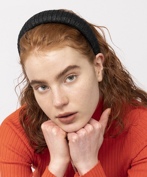 Casselini（キャセリーニ）の「Casselini(キャセリーニ)テキスタイルカチューシャ（カチューシャ・レディース・ブラック/アイボリー/グリーン/ブルー・FREE）」の3枚目の写真