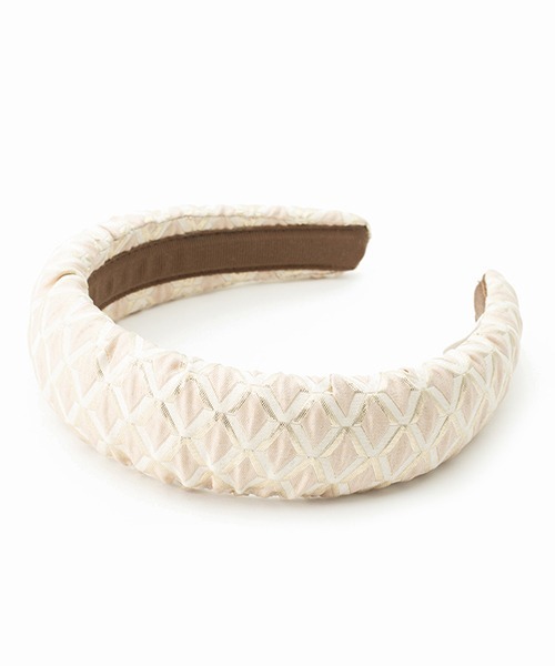 Casselini（キャセリーニ）の「Casselini(キャセリーニ)テキスタイルカチューシャ（カチューシャ・レディース・ブラック/アイボリー/グリーン/ブルー・FREE）」の7枚目の写真