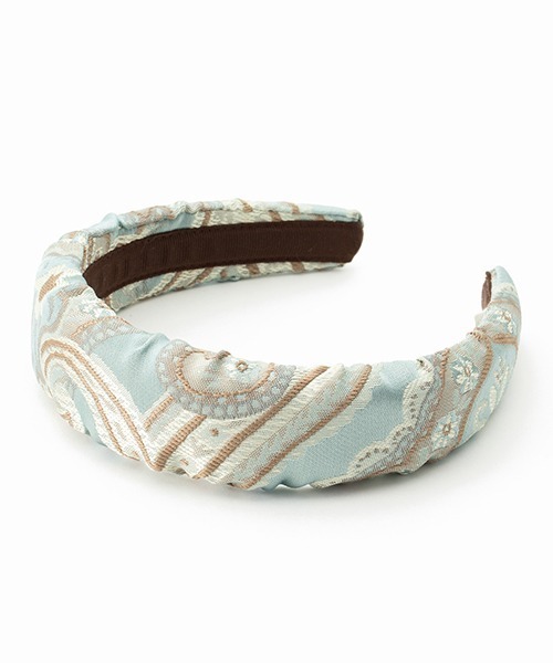 Casselini（キャセリーニ）の「Casselini(キャセリーニ)テキスタイルカチューシャ（カチューシャ・レディース・ブラック/アイボリー/グリーン/ブルー・FREE）」の15枚目の写真