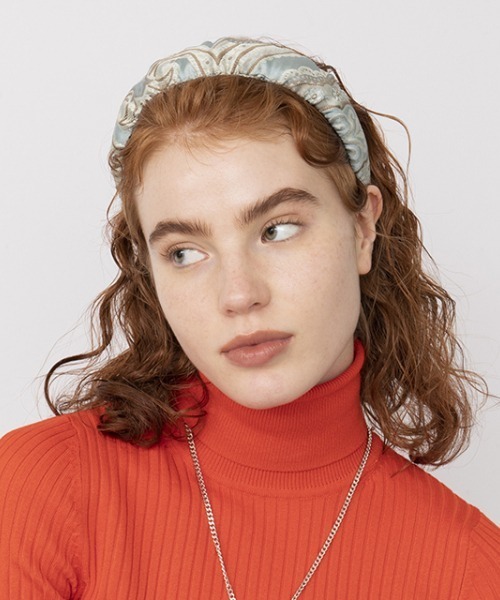 Casselini（キャセリーニ）の「Casselini(キャセリーニ)テキスタイルカチューシャ（カチューシャ・レディース・ブラック/アイボリー/グリーン/ブルー・FREE）」の16枚目の写真