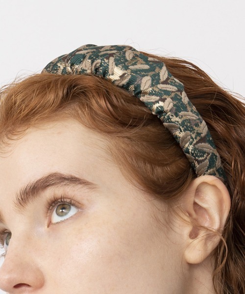 Casselini（キャセリーニ）の「Casselini(キャセリーニ)テキスタイルカチューシャ（カチューシャ・レディース・ブラック/アイボリー/グリーン/ブルー・FREE）」の14枚目の写真