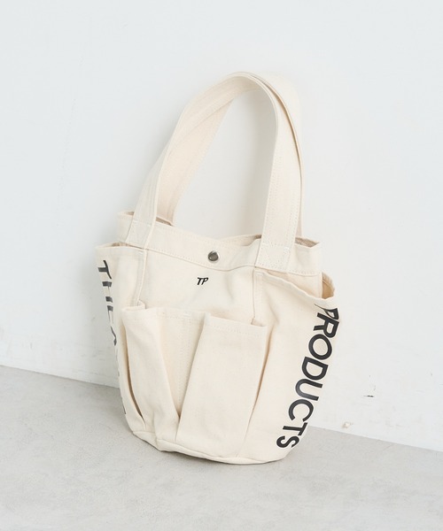 THEATRE PRODUCTS（シアタープロダクツ）の「【 THEATRE PRODUCTS／シアタープロダクツ 】 ロゴガーデンバッグ　S（トートバッグ・レディース・ブラック/グレー/ナチュラル/キャメル・FREE）」の15枚目の写真