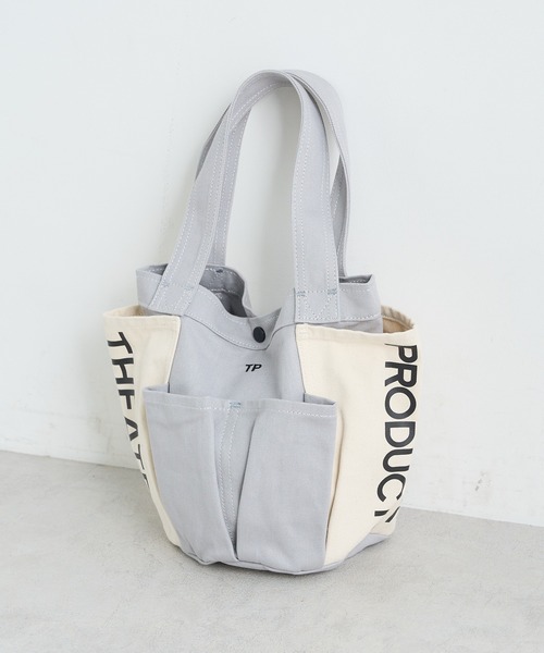THEATRE PRODUCTS（シアタープロダクツ）の「【 THEATRE PRODUCTS／シアタープロダクツ 】 ロゴガーデンバッグ　S（トートバッグ・レディース・ブラック/グレー/ナチュラル/キャメル・FREE）」の14枚目の写真