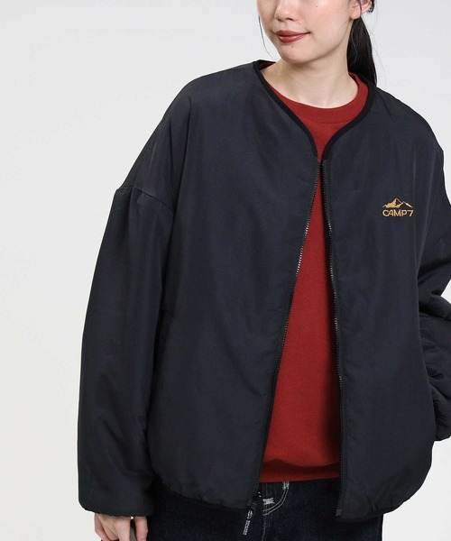 CAMP7（キャンプセブン）の「【CAMP7】リバーシブルボアジャケット（その他アウター・レディース・オフホワイト/グリーン/ホワイト×カーキブラウン・M/L）」の21枚目の写真