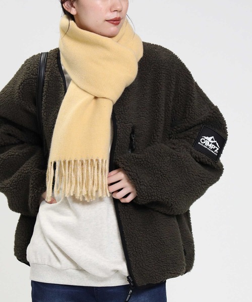 CAMP7（キャンプセブン）の「【CAMP7】リバーシブルボアジャケット（その他アウター・レディース・オフホワイト/グリーン/ホワイト×カーキブラウン・M/L）」の13枚目の写真