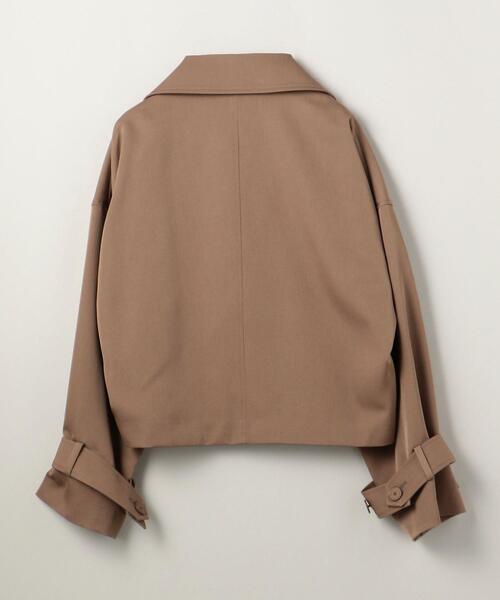 ASTRAET（アストラット）の「＜ASTRAET（アストラット）＞ギャバ ショート トレンチコート（トレンチコート・レディース・ネイビー/モカ・FREE）」の21枚目の写真