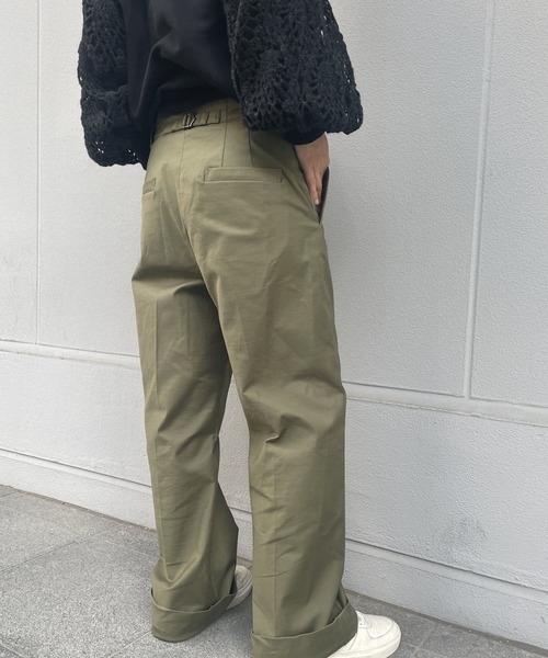 BEARDSLEY（ビアズリー）の「ストレート綿パンツ（その他パンツ・レディース・カーキ/ベージュ・0/1）」の18枚目の写真
