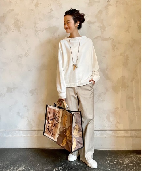 BEARDSLEY（ビアズリー）の「ストレート綿パンツ（その他パンツ・レディース・カーキ/ベージュ・0/1）」の7枚目の写真