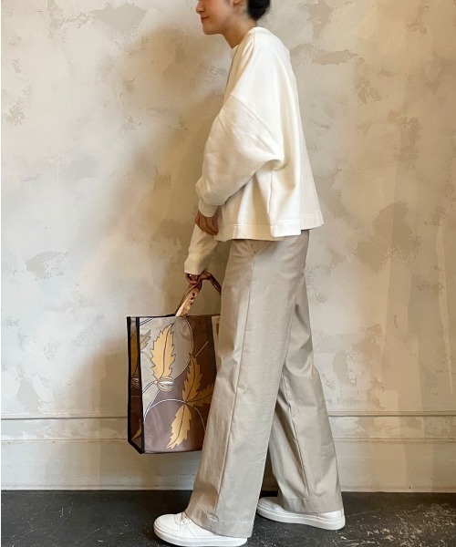 BEARDSLEY（ビアズリー）の「ストレート綿パンツ（その他パンツ・レディース・カーキ/ベージュ・0/1）」の6枚目の写真