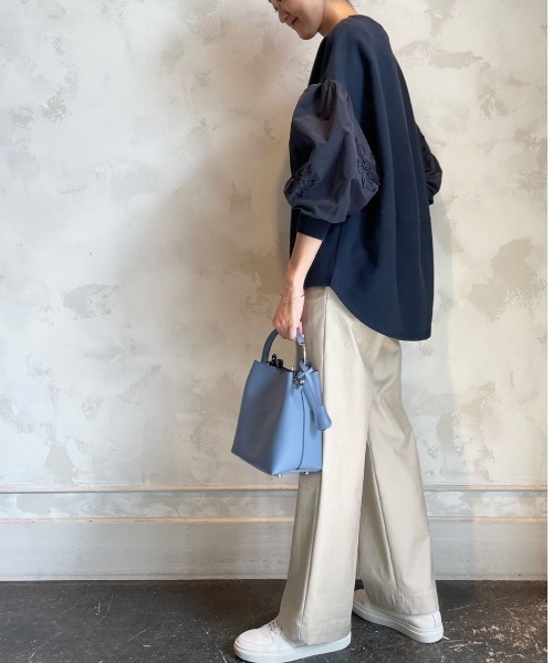 BEARDSLEY（ビアズリー）の「ストレート綿パンツ（その他パンツ・レディース・カーキ/ベージュ・0/1）」の12枚目の写真