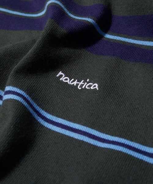 NAUTICA ノーティカ ボーダー青&茶 NAUTICA（ノーティカ）の「NAUTICA/ノーティカ Border L/S Tee