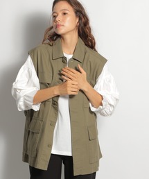 niko and... | ミリタリーライクロングジレ(ベスト)