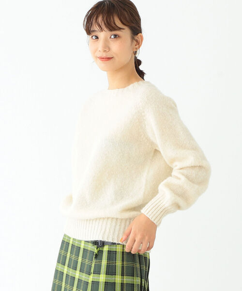 BEAMS BOY(ビームスボーイ)の「Nor’Easterly / シェットランド シャギー クルー ニット(ニット/セーター・レディース・パープル/レッド/イエロー/ブルー/グリーン/ナチュラル・ONE SIZE)」の14枚目の写真