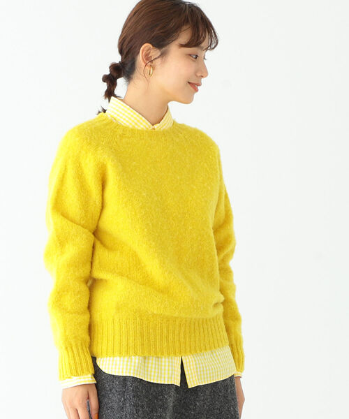 BEAMS BOY(ビームスボーイ)の「Nor’Easterly / シェットランド シャギー クルー ニット(ニット/セーター・レディース・パープル/レッド/イエロー/ブルー/グリーン/ナチュラル・ONE SIZE)」の21枚目の写真