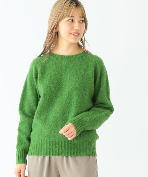 BEAMS BOY(ビームスボーイ)の「Nor’Easterly / シェットランド シャギー クルー ニット(ニット/セーター・レディース・パープル/レッド/イエロー/ブルー/グリーン/ナチュラル・ONE SIZE)」の18枚目の写真