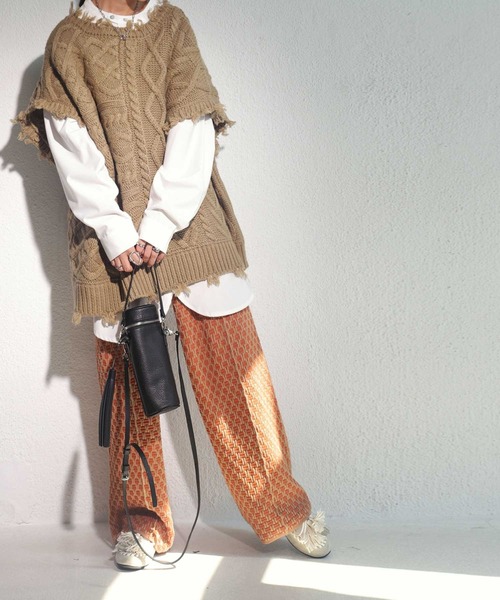 antiqua(アンティカ)の「バックルデザインニット(ニット/セーター・レディース・ブラック/ブルー/カーキ・FREE)」の18枚目の写真