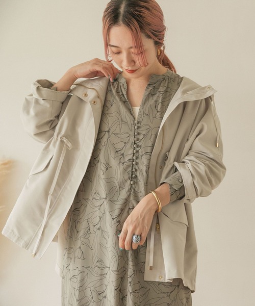 ITEMS URBANRESEARCH（アイテムズ アーバンリサーチ）の「ショートモッズブルゾン（ブルゾン・レディース・ブラック/ベージュ系その他・FREE）」の13枚目の写真