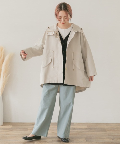 ITEMS URBANRESEARCH（アイテムズ アーバンリサーチ）の「ショートモッズブルゾン（ブルゾン・レディース・ブラック/ベージュ系その他・FREE）」の4枚目の写真