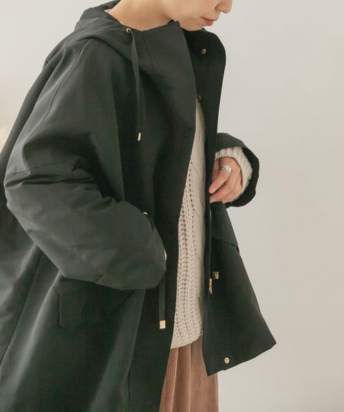 ITEMS URBANRESEARCH（アイテムズ アーバンリサーチ）の「ショートモッズブルゾン（ブルゾン・レディース・ブラック/ベージュ系その他・FREE）」の15枚目の写真