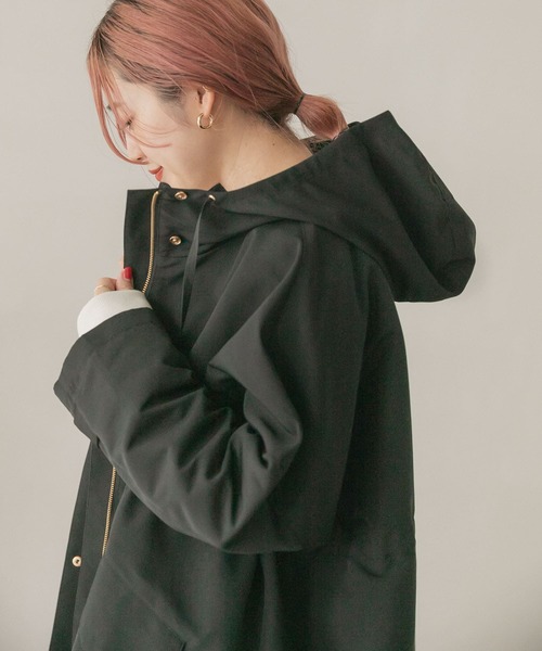 ITEMS URBANRESEARCH（アイテムズ アーバンリサーチ）の「ショートモッズブルゾン（ブルゾン・レディース・ブラック/ベージュ系その他・FREE）」の16枚目の写真