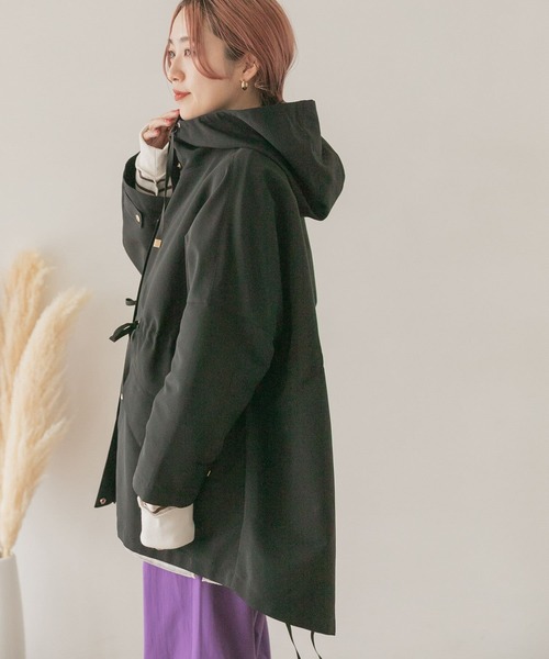 ITEMS URBANRESEARCH（アイテムズ アーバンリサーチ）の「ショートモッズブルゾン（ブルゾン・レディース・ブラック/ベージュ系その他・FREE）」の17枚目の写真