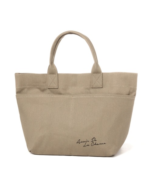 GLOBAL WORK（グローバルワーク）の「ベーシックロゴトート/228831（トートバッグ・レディース・ベージュ/オフホワイト/グリーン/ブラック/その他/ブラウン・FREE）」の5枚目の写真