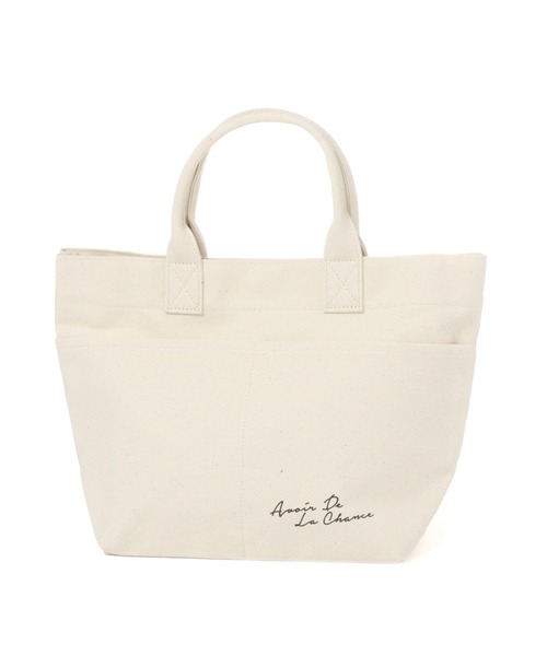 GLOBAL WORK（グローバルワーク）の「ベーシックロゴトート/228831（トートバッグ・レディース・ベージュ/オフホワイト/グリーン/ブラック/その他/ブラウン・FREE）」の2枚目の写真