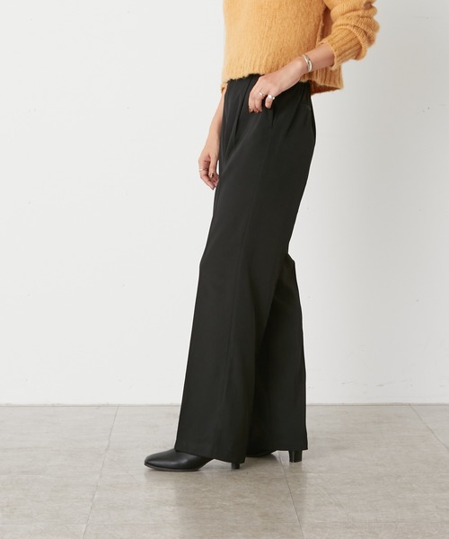 Omekashi（オメカシ）の「フロントサイドボタンパンツ（スラックス・レディース・ブラウン/ブラック/パープル・36/38）」の6枚目の写真