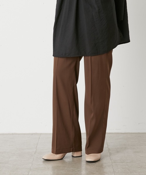 Omekashi（オメカシ）の「フロントサイドボタンパンツ（スラックス・レディース・ブラウン/ブラック/パープル・36/38）」の17枚目の写真