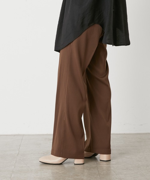 Omekashi（オメカシ）の「フロントサイドボタンパンツ（スラックス・レディース・ブラウン/ブラック/パープル・36/38）」の19枚目の写真