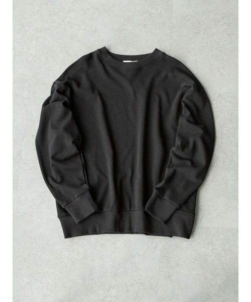 Green Parks(グリーンパークス)の「裏毛クルーネックプルオーバー*(スウェット・レディース・杢グレー/レッド/オートミール/ブラック/カーキ・FREE)」の2枚目の写真