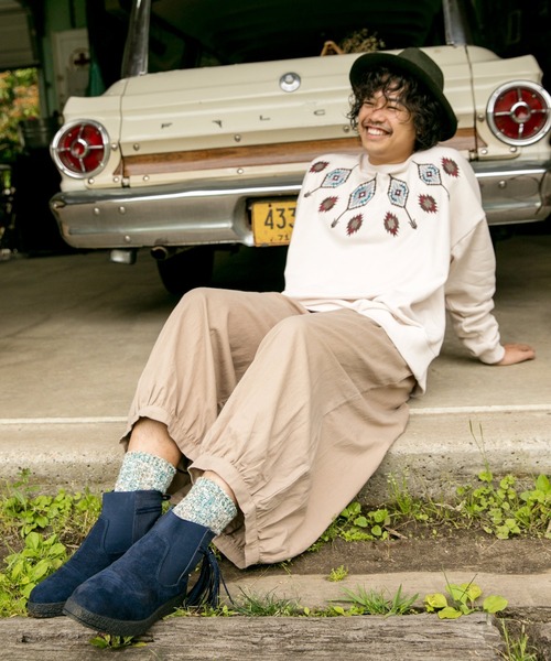 チャイハネ（チャイハネ）の「【チャイハネ】FEEL GOOD SOCKS イ－ヴィルソックス25～28cm（ソックス/靴下・メンズ・ホワイト/ブラック/ブラウン/レッド/グリーン・FREE）」の7枚目の写真