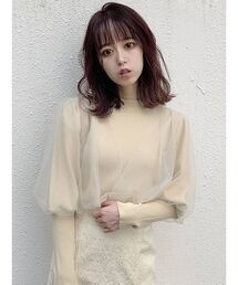 dazzlin | チュールベールスリーブカシュクールニット(ニット/セーター)