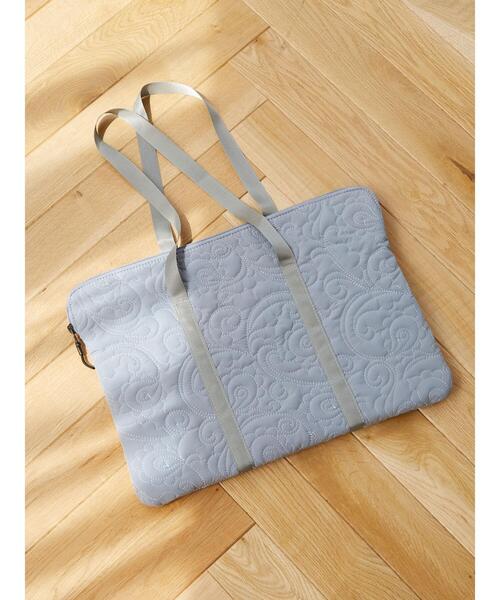 Green Parks(グリーンパークス)の「・CONTROL FREAK ペイズリーPCバッグ*(トートバッグ・レディース・ブルー/ブラック/ベージュ・FREE)」の3枚目の写真