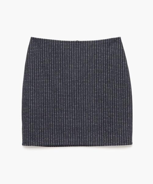 agnes b.（アニエスベー）の「【Outlet】 JGT5 JUPE 千鳥格子ミニスカート（スカート・レディース・ネイビー・3/2/1）」の9枚目の写真