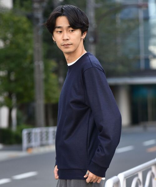 SHIPS（シップス）の「SHIPS: ボイルドウール クルーネック プルオーバー（Tシャツ/カットソー・メンズ・オフホワイト/オリーブ/ネイビー・SMALL/MEDIUM/LARGE/X-LARGE）」の7枚目の写真