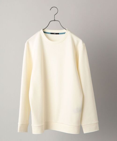 SHIPS（シップス）の「SHIPS: ボイルドウール クルーネック プルオーバー（Tシャツ/カットソー・メンズ・オフホワイト/オリーブ/ネイビー・SMALL/MEDIUM/LARGE/X-LARGE）」の14枚目の写真