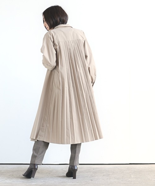 rps（アールピーエス）の「ＢＡＣＫプリーツシャツワンピース（シャツワンピース・レディース・グレイッシュベージュ/モカ/チャコールグレー/ブラック/ライトグレー/カーキ・M/フリー）」の21枚目の写真