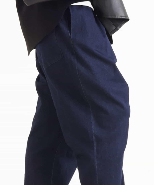 MK MICHEL KLEIN HOMME (エムケーミッシェルクランオム)の「『ゆったり快適/ストレッチ』ワイドストレッチデニムパンツ(デニムパンツ・メンズ・ネイビー・48/46)」の5枚目の写真