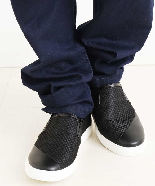 MK MICHEL KLEIN HOMME (エムケーミッシェルクランオム)の「『ゆったり快適/ストレッチ』ワイドストレッチデニムパンツ(デニムパンツ・メンズ・ネイビー・48/46)」の6枚目の写真