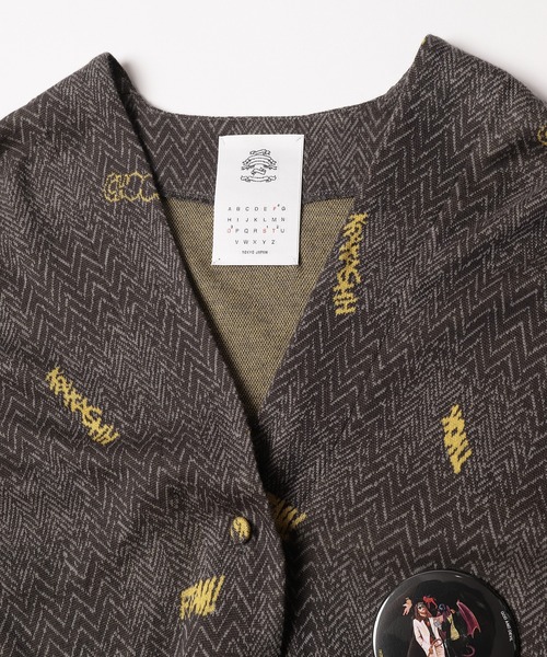 STOF(ストフ)の「Word Balloons JQ Cardigan(カーディガン/ボレロ・メンズ・ブラック/グレー・M/S)」の11枚目の写真