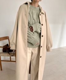 Bab | 【WEB限定】ステンカラーバックフレアコート(ステンカラーコート)