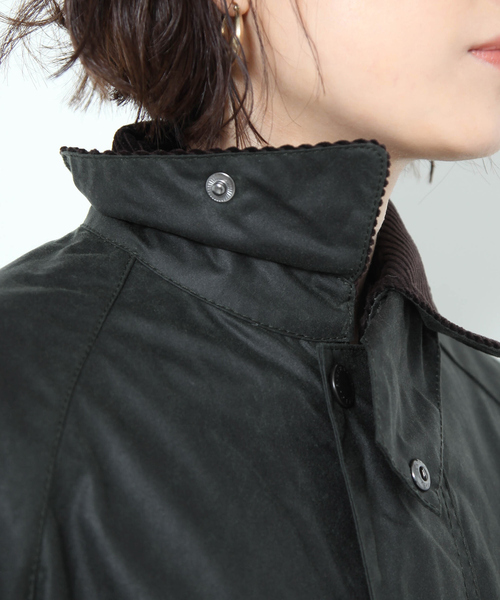 Barbour（バブアー）の「【Barbour】 LADIES BURGHLEYロングコート（トレンチコート・レディース・カーキ・フリー）」の18枚目の写真