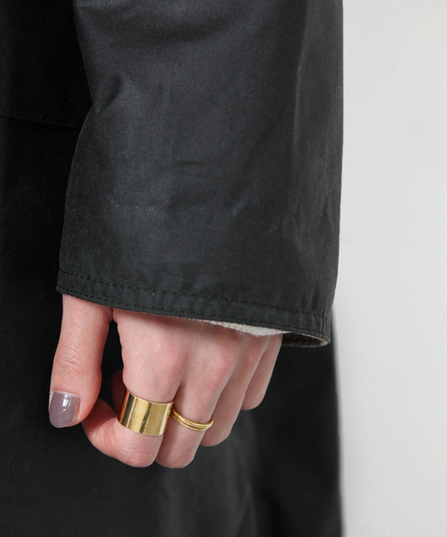 Barbour（バブアー）の「【Barbour】 LADIES BURGHLEYロングコート（トレンチコート・レディース・カーキ・フリー）」の8枚目の写真