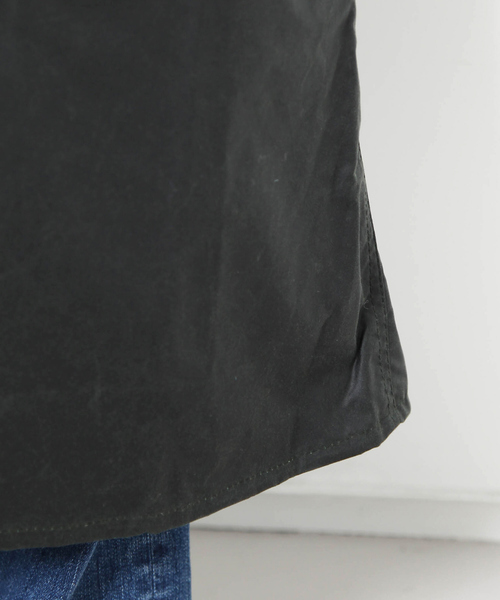 Barbour（バブアー）の「【Barbour】 LADIES BURGHLEYロングコート（トレンチコート・レディース・カーキ・フリー）」の11枚目の写真